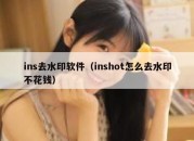 ins去水印软件（inshot怎么去水印不花钱）