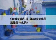 facebook引流（facebook引流是做什么的）