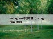 instagram增粉增赞（instagram 涨粉）