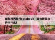 缅甸聊天软件Facebook（缅甸聊天软件叫什么）