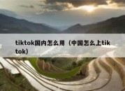 tiktok国内怎么用（中国怎么上tiktok）