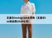 王嘉尔instagram点赞数（王嘉尔ins粉丝数2020七月）