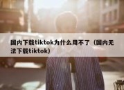 国内下载tiktok为什么用不了（国内无法下载tiktok）