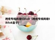 跨境专线网络tiktok（跨境专线网络tiktok盒子）