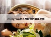 instagram怎么赞粉丝的简单介绍