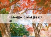 tiktok版本（tiktok版本3173）