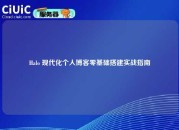 Halo 现代化个人博客零基础搭建实战指南