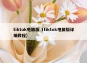 tiktok电脑版（tiktok电脑版详细教程）