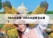 tiktok运营（tiktok运营怎么做）