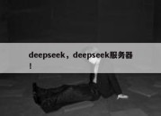 deepseek，deepseek服务器！
