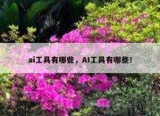 ai工具有哪些，AI工具有哪些！