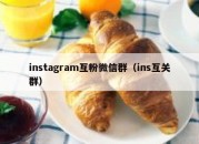 instagram互粉微信群（ins互关群）