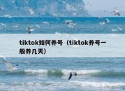 tiktok如何养号（tiktok养号一般养几天）