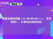 根据当前时间戳（2024年6月28日 15:47，北京时间），计算动态选择项目：