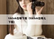 tiktok在哪下载（tiktok在哪儿下载）