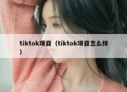 tiktok项目（tiktok项目怎么样）