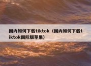 国内如何下载tiktok（国内如何下载tiktok国际版苹果）