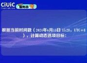 根据当前时间戳（2024年6月13日 15:28，UTC+8），计算动态选项目标：