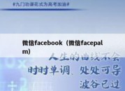 微信facebook（微信facepalm）