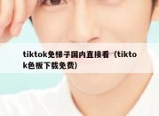 tiktok免梯子国内直接看（tiktok色板下载免费）