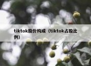 tiktok股份构成（tiktok占股比例）