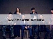 capcut怎么去水印（acd去水印）