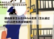 国内商家怎么在tiktok卖货（怎么通过tiktok把东西卖到国外）