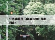 tiktok教程（tiktok教程 百度网盘）