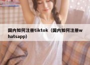 国内如何注册tiktok（国内如何注册whatsapp）