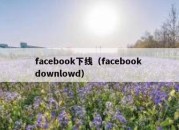 facebook下线（facebook downlowd）