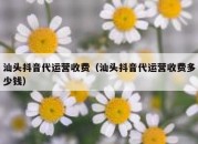 汕头抖音代运营收费（汕头抖音代运营收费多少钱）