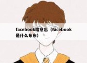 facebook啥意思（facebook是什么东东）