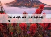 tiktok矩阵（tiktok矩阵软件价格）