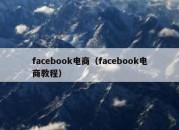 facebook电商（facebook电商教程）