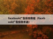 facebook广告投放教程（facebook广告投放术语）