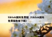 tiktok国际免费版（tiktok国际免费版色板下载）