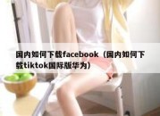 国内如何下载facebook（国内如何下载tiktok国际版华为）