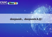 deepseek，deepseek入口！