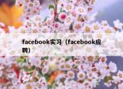 facebook实习（facebook应聘）