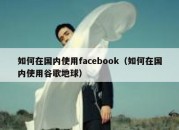 如何在国内使用facebook（如何在国内使用谷歌地球）