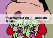 instagram无法赞帖子（绵阳市朝阳军休所）