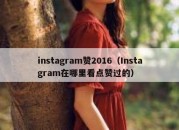 instagram赞2016（Instagram在哪里看点赞过的）