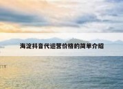 海淀抖音代运营价格的简单介绍