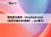 警惕算力霸权：DeepSeek+Ciuic能否打破AWS垄断？，yec算力！