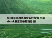 facebook股票股价实时行情（facebook股票价格最新行情）