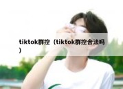 tiktok群控（tiktok群控合法吗）