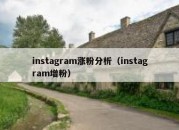 instagram涨粉分析（instagram增粉）