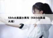 tiktok美国小黄车（tiktok美国火爆）