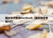 国内如何登陆facebook（国内如何登陆ins）