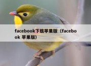 facebook下载苹果版（facebook 苹果版）